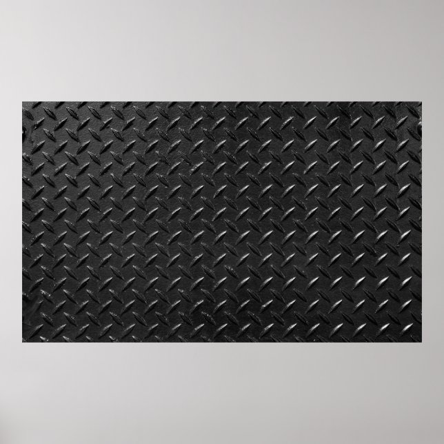 fluted metallic texture in black color poster (Front)