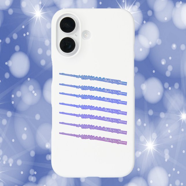 Flutes Blue Pink Purple Case-Mate iPhone Case (Creator Uploaded)