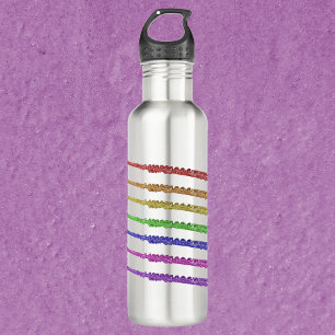 Flutes Instrument Rainbow Stainless Steel Water Bottle