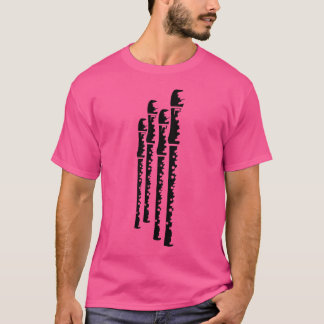 Flutes Sketch Flute Player Woodwind Instrument T-Shirt