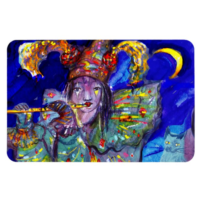 FLUTIST IN BLUE MAGNET (Horizontal)