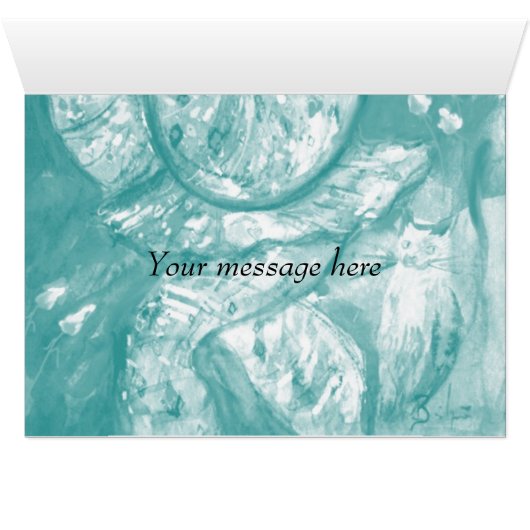 FLUTIST IN BLUE / Venetian Carnival Night (Inside Horizontal (Bottom))