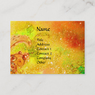 FLUTIST IN BLUE / Venetian Carnival Night Business Card