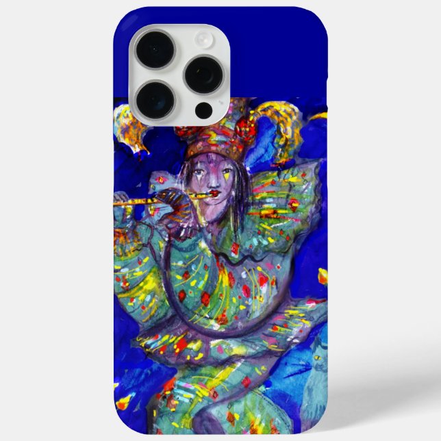 FLUTIST IN BLUE / Venetian Carnival Night Case-Mate iPhone Case (Back)