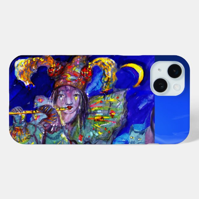 FLUTIST IN BLUE / Venetian Carnival Night Case-Mate iPhone Case (Back (Horizontal))