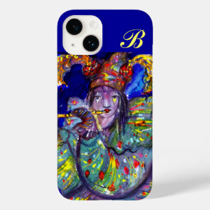 FLUTIST IN BLUE / Venetian Carnival Night Monogram Case-Mate iPhone 14 Case