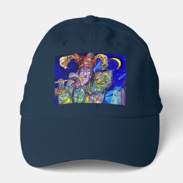 FLUTIST IN BLUE / Venetian Carnival Night Performance Cap (Front)
