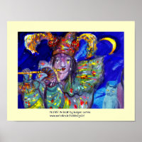 FLUTIST IN BLUE / Venetian Carnival Night