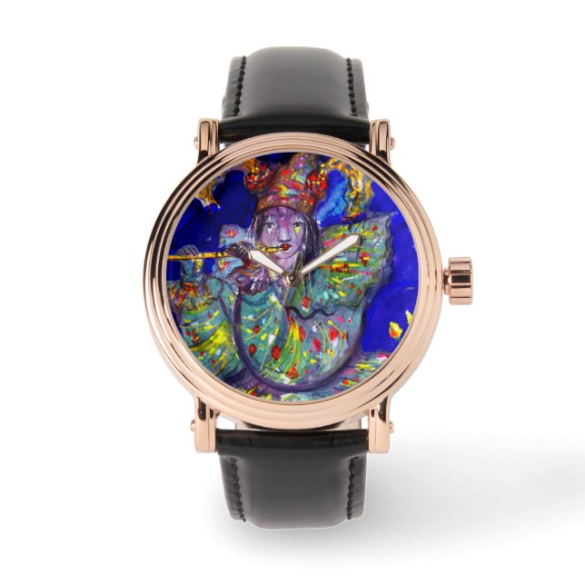FLUTIST IN BLUE / Venetian Carnival Night Watch (Front)