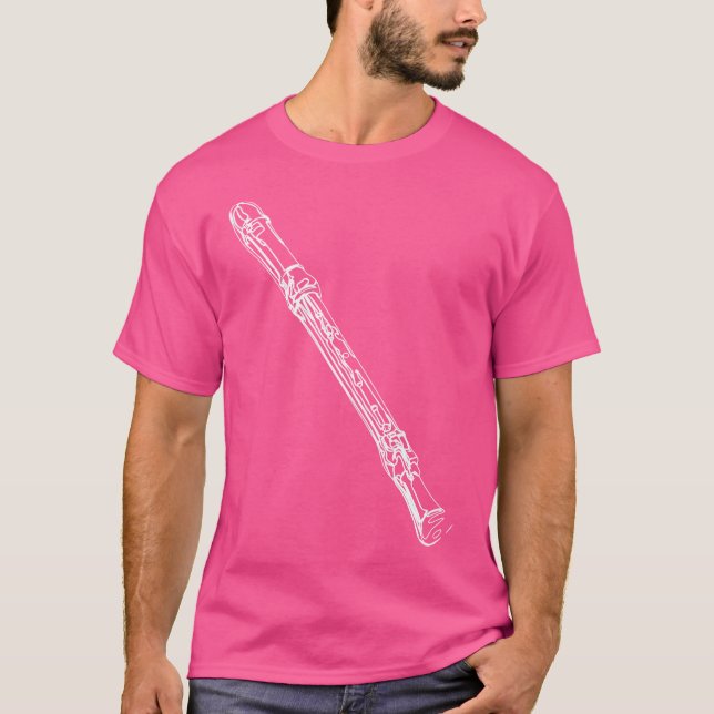 Flutist Recorder Instrument Clarinet Wooden Flute T-Shirt (Front)