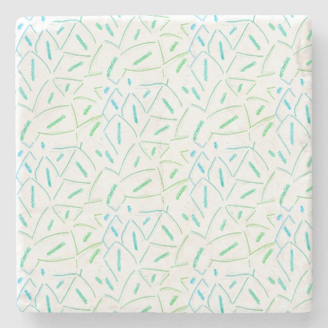 Flutter Abstract  Stone Coaster (Front)