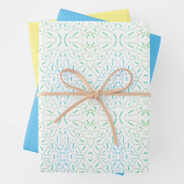 Flutter Abstract  Wrapping Paper Sheets (In situ)