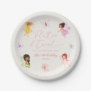 Flutter and Twirl Enchanted Fairy Birthday Party Paper Plates