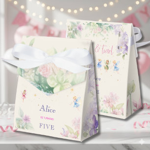 Flutter and twirl Fairy garden floral birthday Favor Boxes
