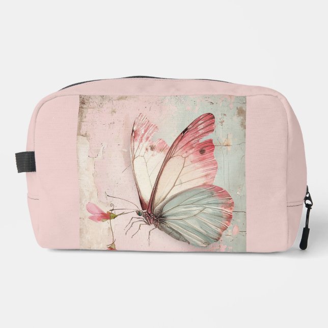 Flutter and Twirl Flower fairy girl Dopp Kit (Front)