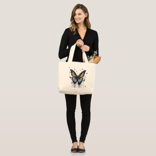 Flutter By A Touch of Whimsy Large Tote Bag