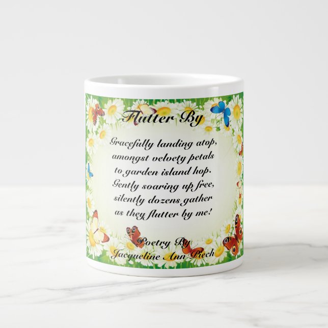 Flutter By Large Coffee Mug (Front)