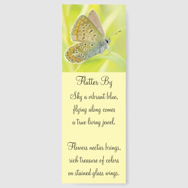 Flutter By Poetry Bookmark (Front)
