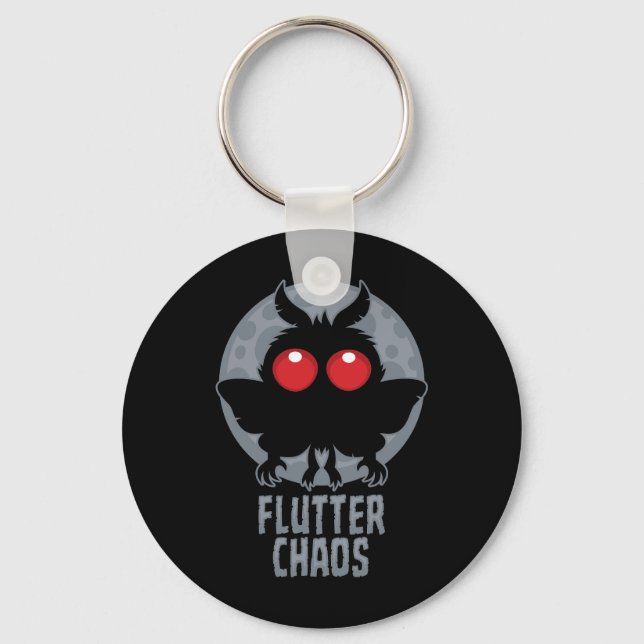 Flutter Chaos Mothman Cryptic Legend Keychain (Front)