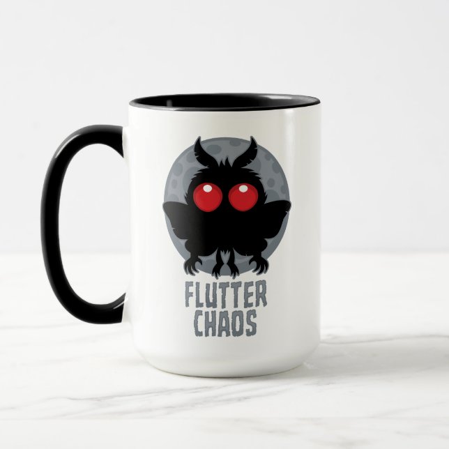 Flutter Chaos Mothman Cryptic Legend Mug (Left)
