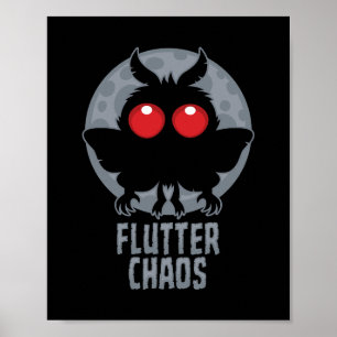 Flutter Chaos Mothman Cryptic Legend Poster