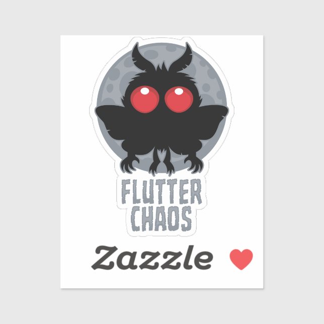 Flutter Chaos Mothman Cryptic Legend Sticker (Sheet)