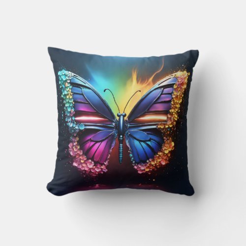 Flutter Comfort Embrace your dreams Throw Pillow