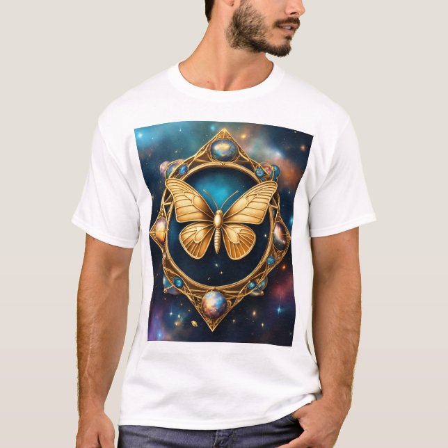 "Flutter in Style" or "Wings of Elegance" T-Shirt (Front)