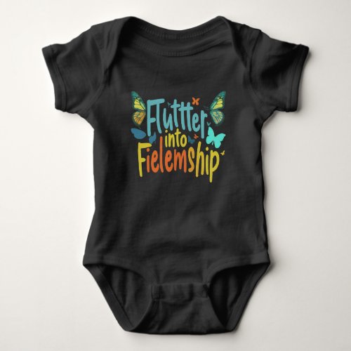 Flutter into Fellowship Baby Bodysuit