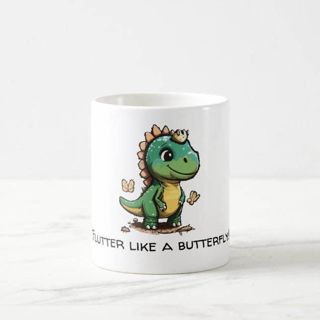 Flutter like a butterfly coffee mug (Center)