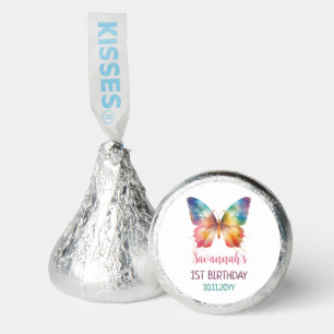 Flutter On Over Rainbow Butterfly 1st Birthday Hershey®'s Kisses®