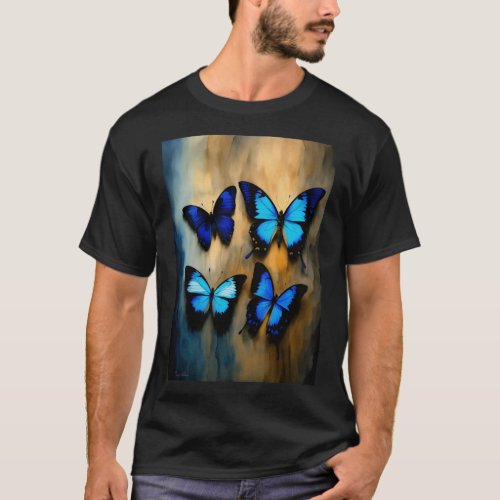 Flutter  Serenity Nature_Inspired T_Shirt Design