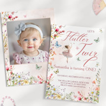 Flutter Twirl Magical Wings First Birthday Photo