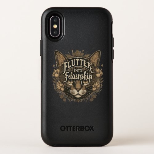 Flutter with friendship  OtterBox symmetry iPhone x case