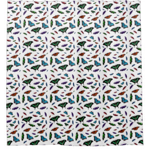 Flutterbies Shower Curtain (choose colour)