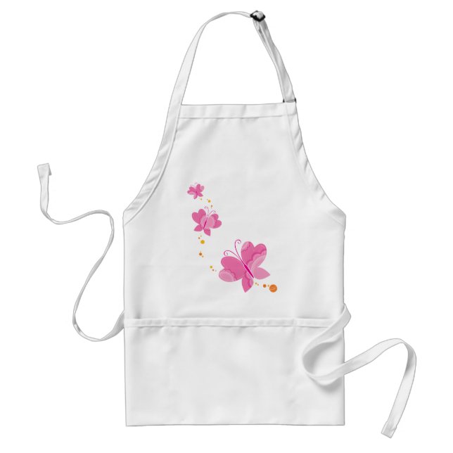 FLUTTERBY BUTTERFLIES :: series of three 1 Adult Apron (Front)