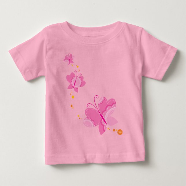 FLUTTERBY BUTTERFLIES :: series of three 1 Baby T-Shirt (Front)