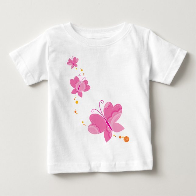 FLUTTERBY BUTTERFLIES :: series of three 1 Baby T-Shirt (Front)
