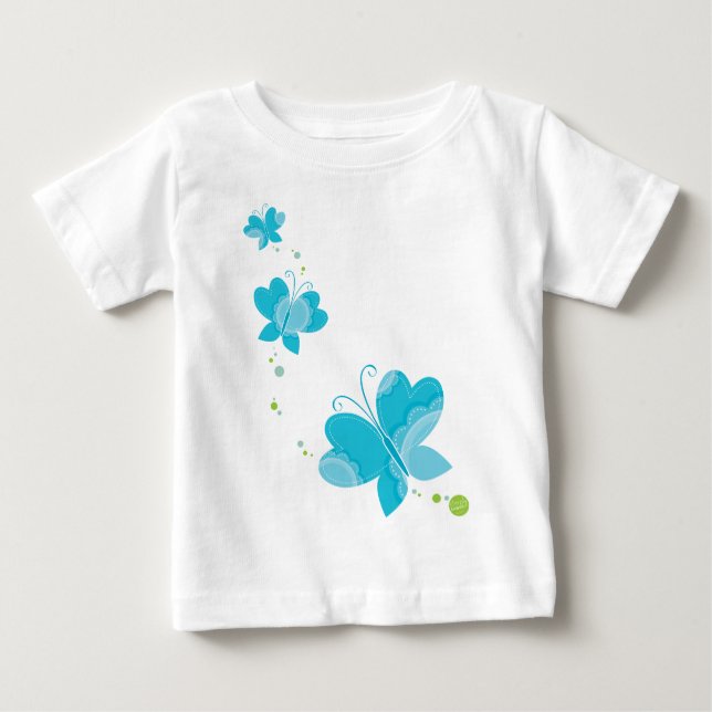 FLUTTERBY BUTTERFLIES :: series of three 2 Baby T-Shirt (Front)
