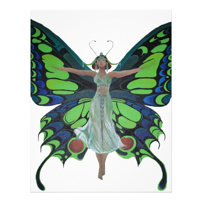 Flutterby Fairy Custom Letterhead