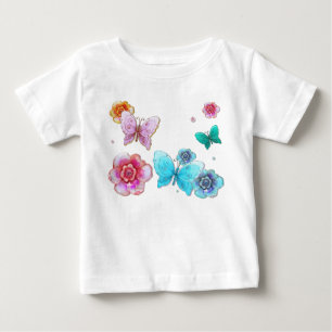 Flutterby Graffiti Jeweled for BABY Baby T-Shirt