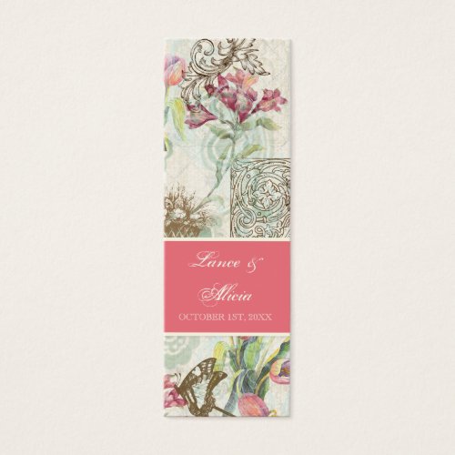 Flutterbyes 'n Tulips Elegant Wedding Business Cards