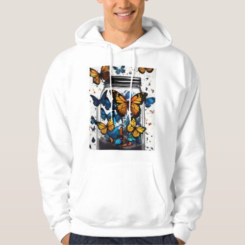 Fluttering Beauty A Butterflys Grace Hoodie