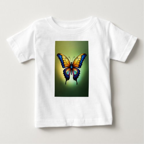 Fluttering Beauty Printed Baby Butterfly  Baby T_Shirt