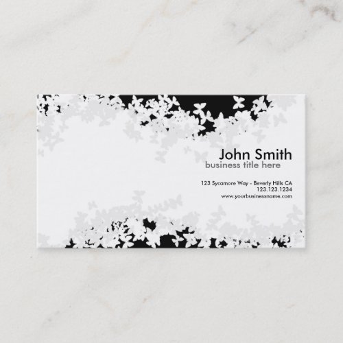 Fluttering Butterflies Layout Business Cards