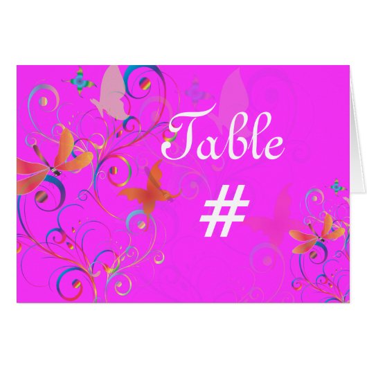 Fluttering By2, fully customizable wedding invites (Front Horizontal)