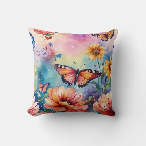 Fluttering Comfort Enhance Your Relaxation with  Throw Pillow