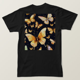 "fluttering dreams: butterfly graphic t-shirt" T-Shirt