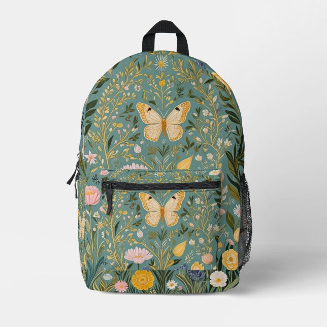 Fluttering Dreamscape Printed Backpack (Front)