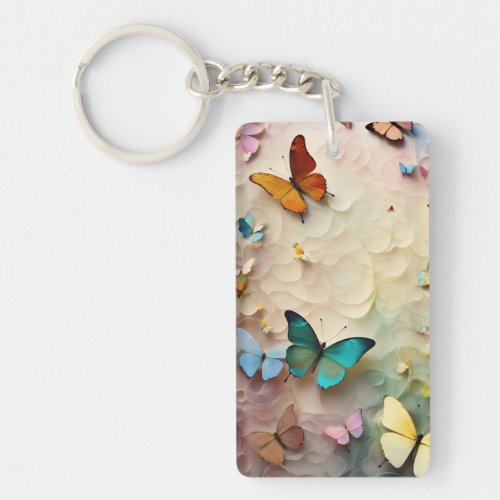 Fluttering Elegance Butterfly Bliss Keychain